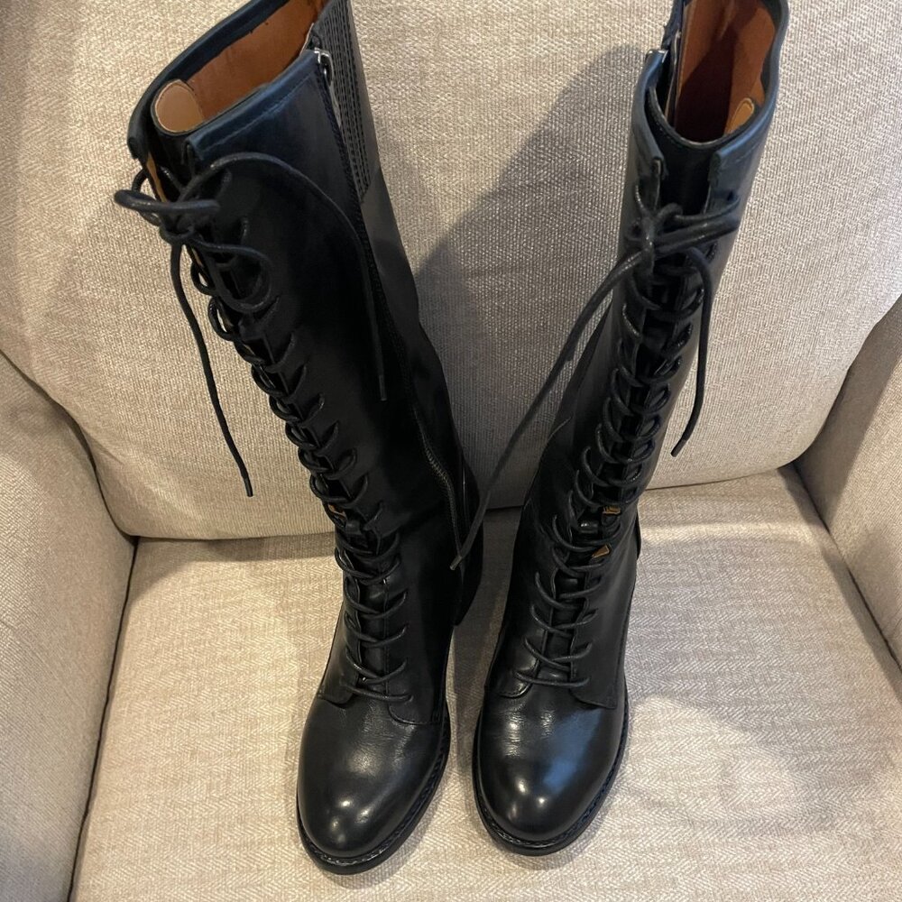 Patricia Nash Siciliana Lace-Up Boots Black - Picture 3 of 11